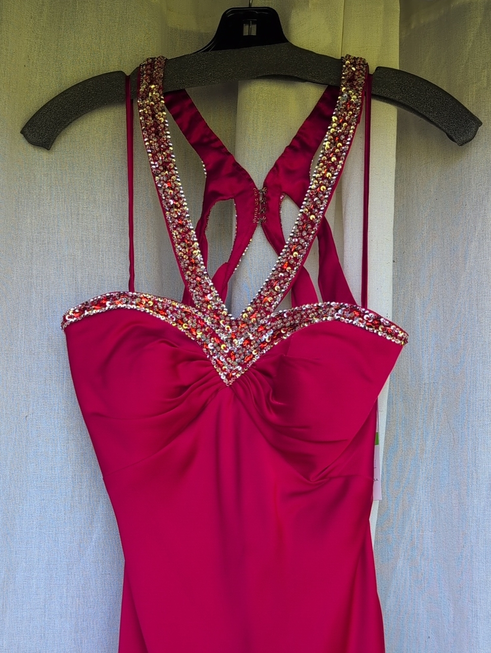 Faviana Prom Dress with Sequin Straps